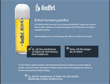 Tablet Screenshot of gaffel.de